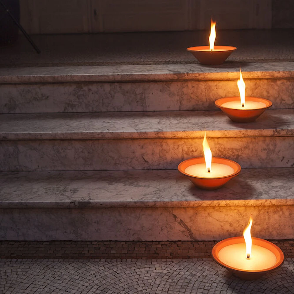 4x Ronde Vuurpot Large - Set Van 4 - Oranje Terracotta - SPAAS 7 4x Ronde Vuurpot Large - Set Van 4 - Oranje Terracotta - SPAAS - Afbeelding 5