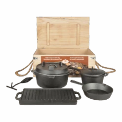 Voorkant 22 7 Delig Kampvuurkookset - Fancy Flames