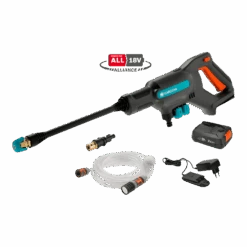 Voorkant 33 Accu Medium Drukreiniger AquaClean 24/18 V P4A Kant-en-klare Set - Gardena