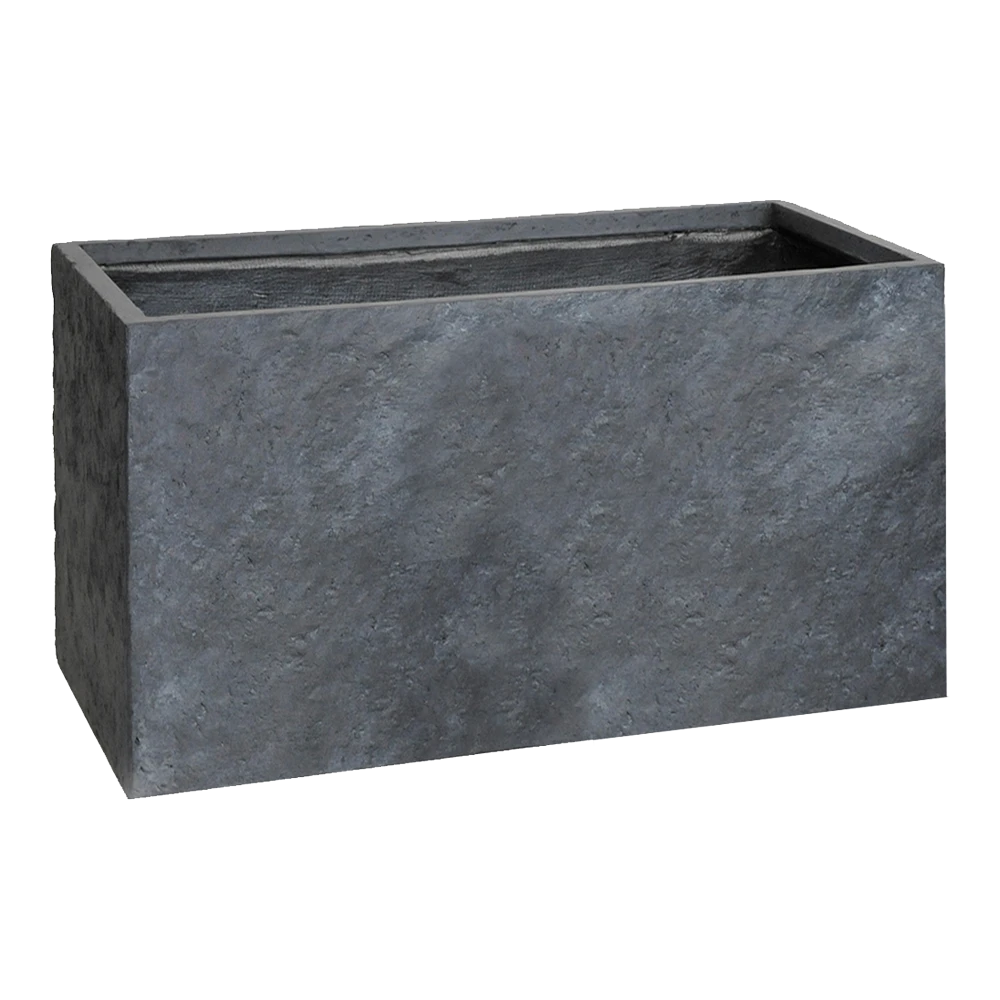 Plantenbak Arizona Biguhi - L75 X B27 X H40cm - Donkergrijs 3 Plantenbak Arizona Biguhi - L75 X B27 X H40cm - Donkergrijs