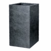 Plantenbak Arizona Cubihi - L40 X B40 X H80cm - Donkergrijs -Tuinbenodigdheden arizona cubihi graphite w40h80 plantenbak 1
