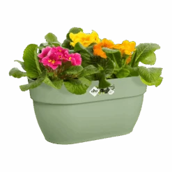 Elho Balkonbak Vibia Campana Easy Hanger Medium - Pistache Groen -Tuinbenodigdheden balkonbak vibia campana easy hanger medium pistache groen balkonbak pistache groen 4 1