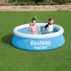 Bestway Opblaasbaar Zwembad - Fast Set - 183x51cm 10 Bestway Opblaasbaar Zwembad - Fast Set - 183x51cm -Tuinbenodigdheden bestway opblaasbaar zwembad fast set 183x51cm 4