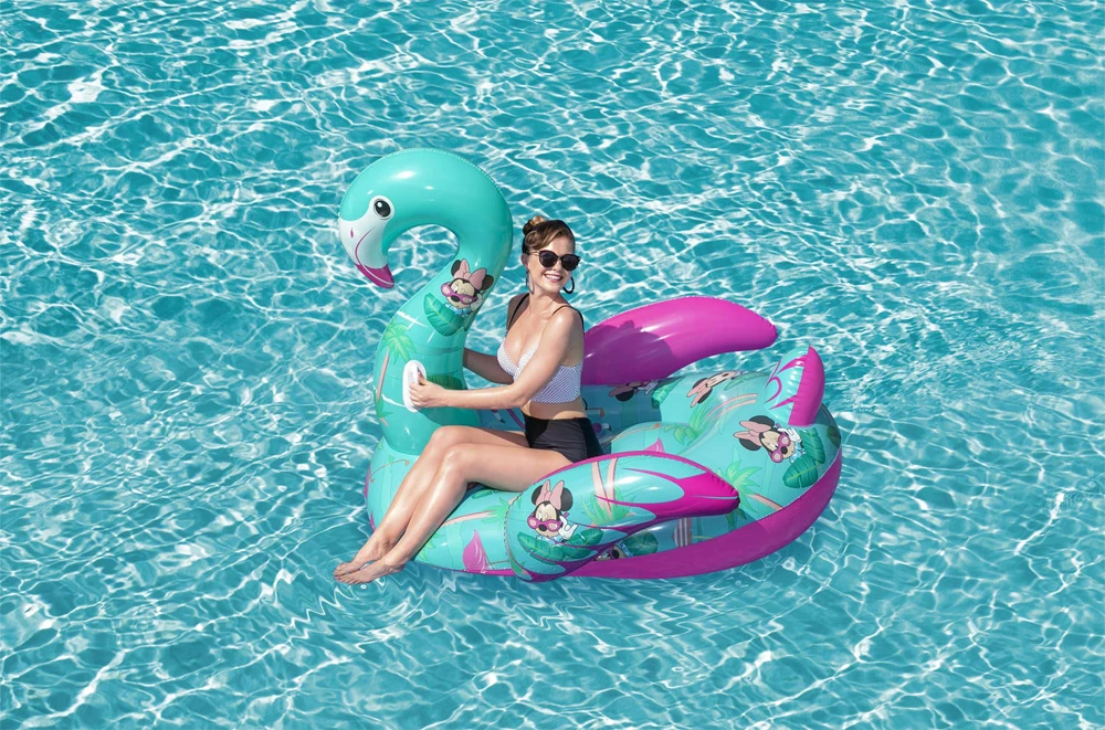 Bestway Ride On Flamingo Opblaasfiguur - 173x170cm 4 Bestway Ride On Flamingo Opblaasfiguur - 173x170cm - Afbeelding 2