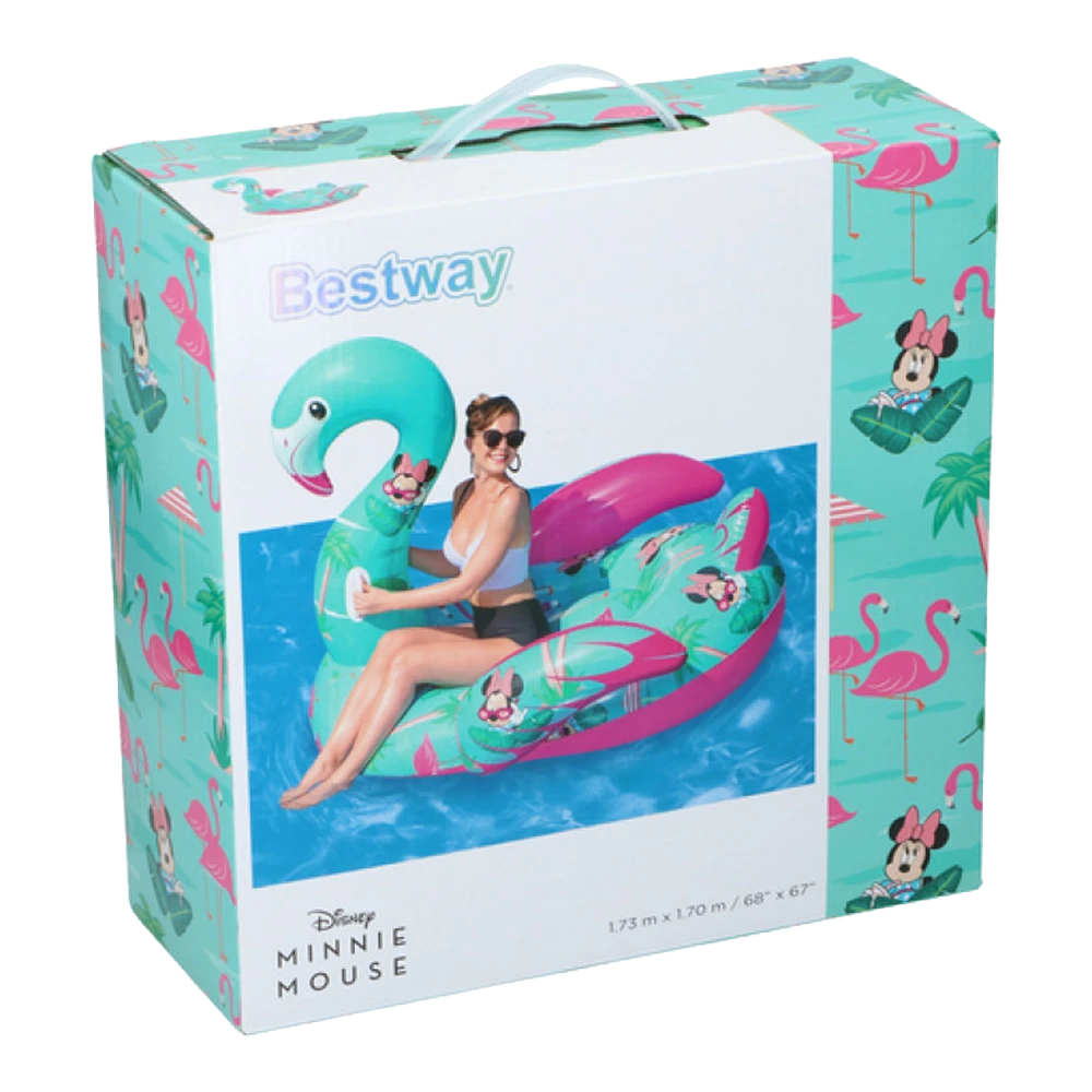Bestway Ride On Flamingo Opblaasfiguur - 173x170cm 5 Bestway Ride On Flamingo Opblaasfiguur - 173x170cm - Afbeelding 3