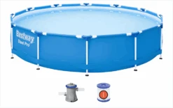 Bestway Zwembad - Steel Pro Max Incl. Filter En Pomp - U00f8366cm -Tuinbenodigdheden bestway zwembad steel pro max incl filter en pomp d366cm 4 1