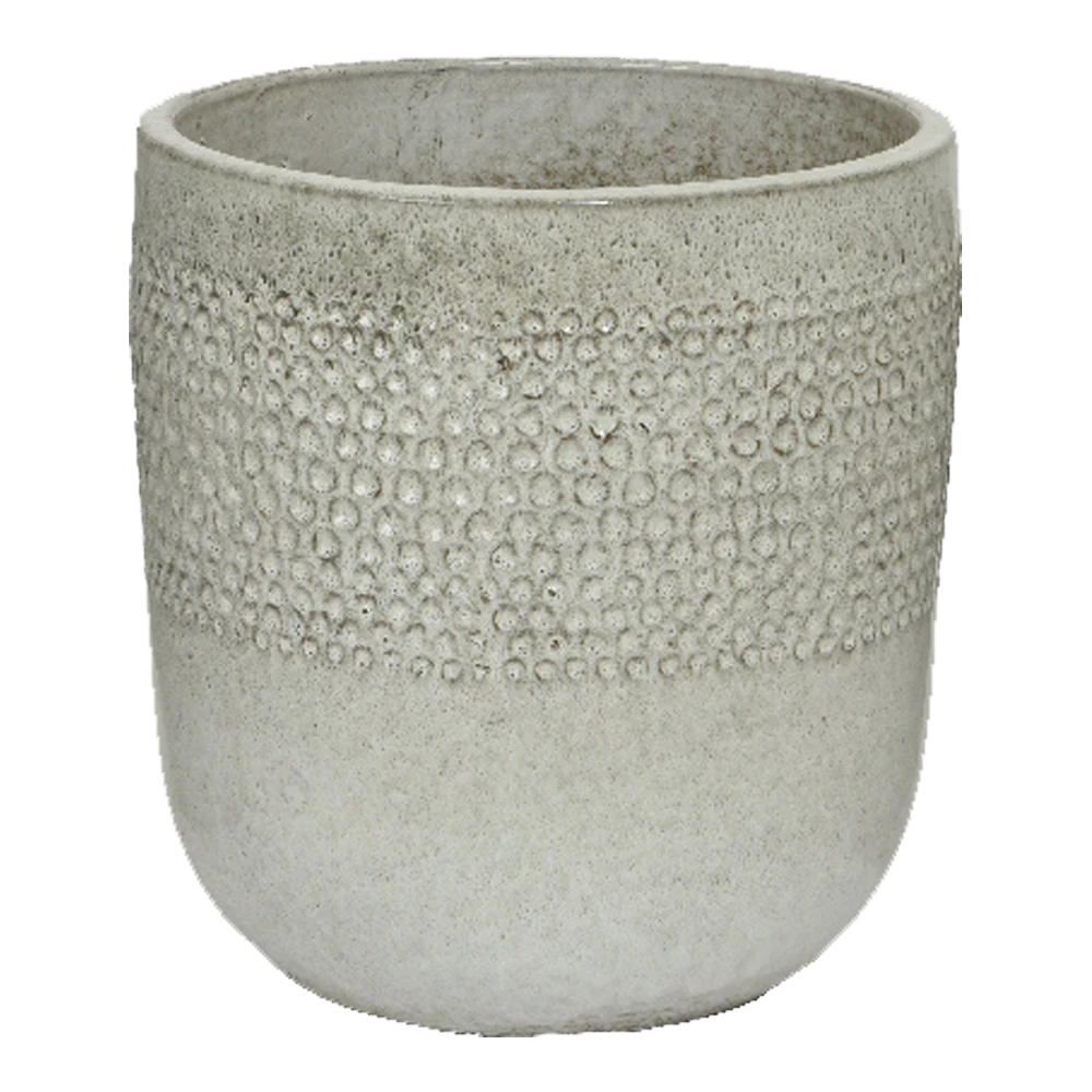 Bloempot Collin - D48 X H50cm - Wit 3 Bloempot Collin - D48 X H50cm - Wit