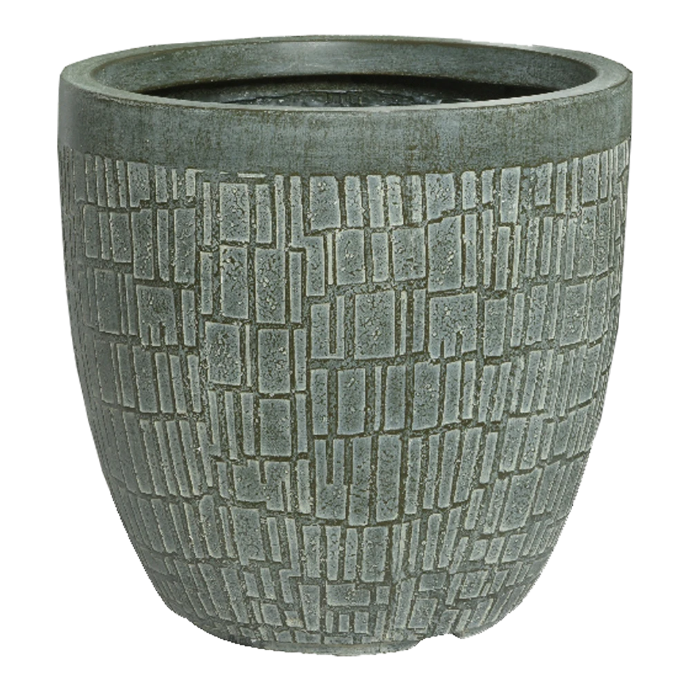 Bloempot Dean - D44 X H43cm - Groen 3 Bloempot Dean - D44 X H43cm - Groen