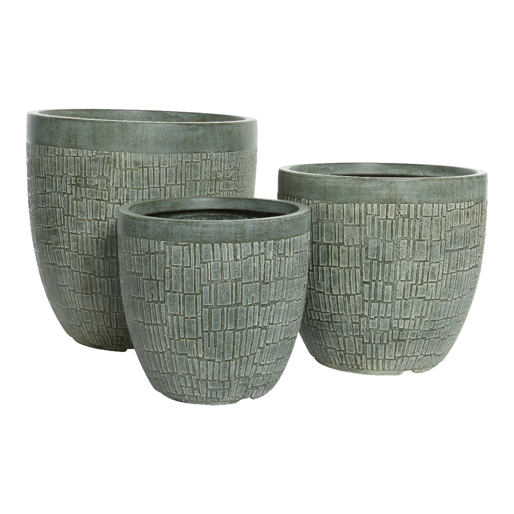 Bloempot Dean - D44 X H43cm - Groen 4 Bloempot Dean - D44 X H43cm - Groen - Afbeelding 2