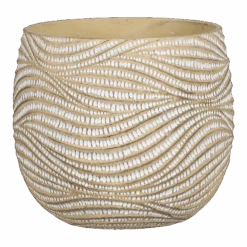 Bloempot Hendrick - D23,5 X H20cm - Creme