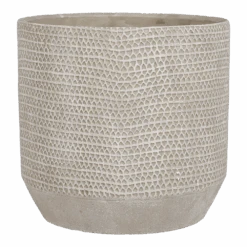 Bloempot Jack - D21 X H19,5cm - Beige