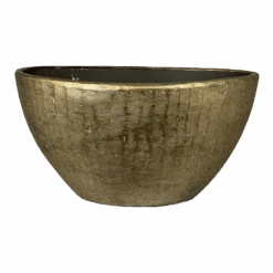 Bloempot Kos Ovaal - L30 X B13 X H17cm - Goud