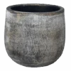 Bloempot Miami - D39 X H36cm - Zwart Cement -Tuinbenodigdheden bloempot miami d39xh36cm zwart cement bloempot 1 1