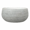 Plantenschaal Ryan - D28 X H13cm - White Black -Tuinbenodigdheden bowl ryan white black d28 h13 plantenschaal 1
