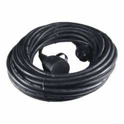 Calex Verlengkabel - Zwart - IP44 - 15m