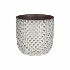 Bloempot Daan - D19 X H17.5cm - Wit