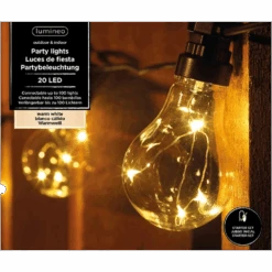 Lumineo Feestverlichting 20 Micro LED Steady Buiten - 950cm - Warm Wit