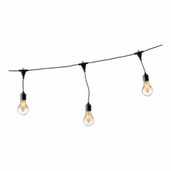 Lumineo Feestverlichting Lichtsnoer - Classic Vorm - 950cm - 20 LEDS Groot - Klassiek Warm -Tuinbenodigdheden feestverlichting lichtsnoer classic vorm 950cm 20 leds groot klassiek warm netstroom 5 3