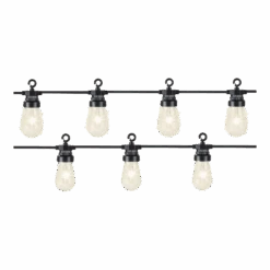 Lumineo Feestverlichting Lichtsnoer - Peervorm - 950cm - 20 LEDS - Warm Wit -Tuinbenodigdheden feestverlichting lichtsnoer peervorm 950cm 20 leds warm wit netstroom 5 3