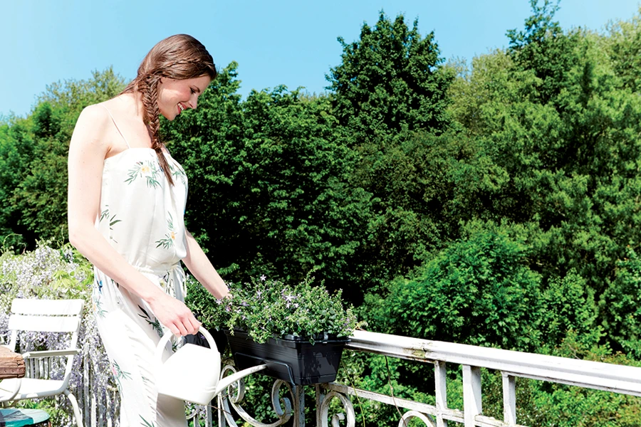 Balkonbak Elho Green Basics Allin1 70cm - Bladgroen 4 Balkonbak Elho Green Basics Allin1 70cm - Bladgroen - Afbeelding 2