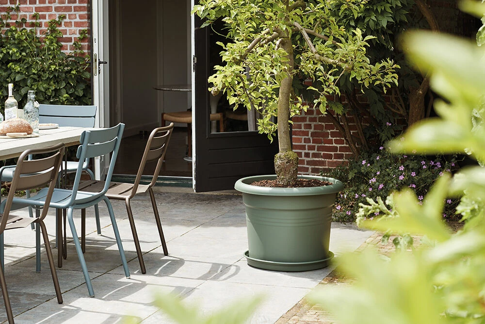 Bloempot Elho Green Basics Cilinder 40cm - Bladgroen 4 Bloempot Elho Green Basics Cilinder 40cm - Bladgroen - Afbeelding 2