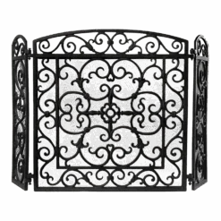 Haardscherm - Zwart - Fancy Flames