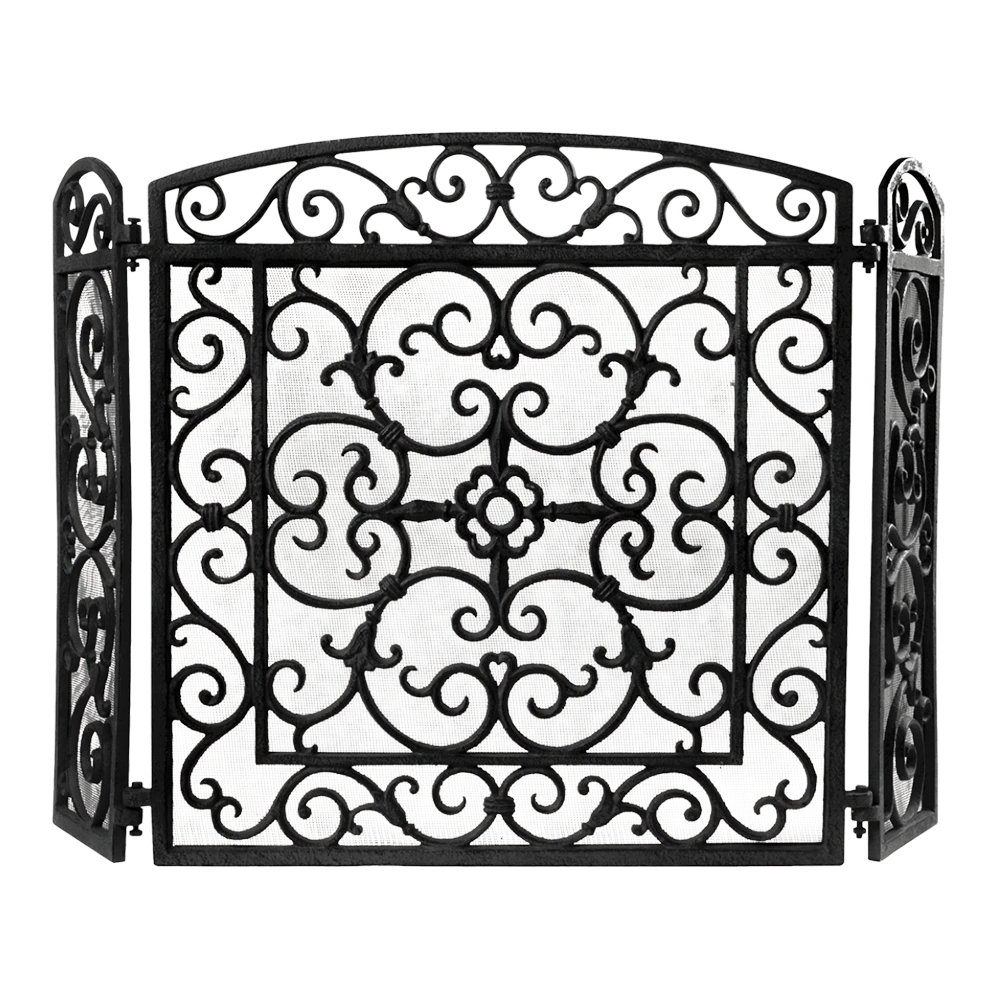 Haardscherm - Zwart - Fancy Flames 3 Haardscherm - Zwart - Fancy Flames