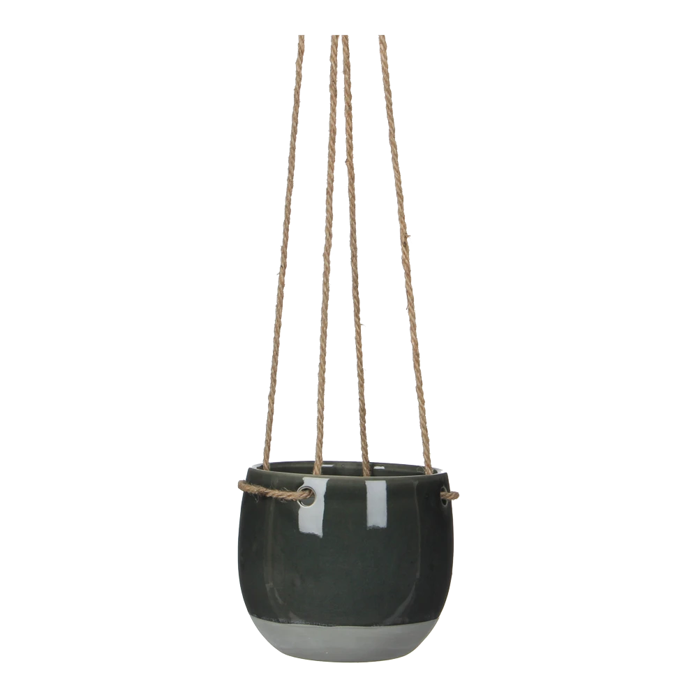 Hangpot Resa - D13,5 X H11,5cm - Donkergrijs
