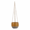Hangpot Resa - D13,5 X H11,5cm - Oker -Tuinbenodigdheden hangpot resa d13 5 x h11 5cm oker hangpot 1 1