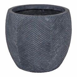 Bloempot Iowa Bullet - D57 X H50.5cm - Donkergrijs