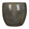 Bloempot Lester - D38 X H35cm - Donkergrijs -Tuinbenodigdheden lester pot rond dgrijs h35xd38cm bloempot 1 4
