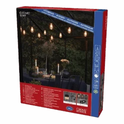 Lichtsnoer Feestverlichting Edison LED Koppelbaar + Dimbaar - Startset - 10m - 10 LED's - Konstsmide -Tuinbenodigdheden lichtsnoer feestverlichting edison led koppelbaar dimbaar startset 10m 10 led s 5