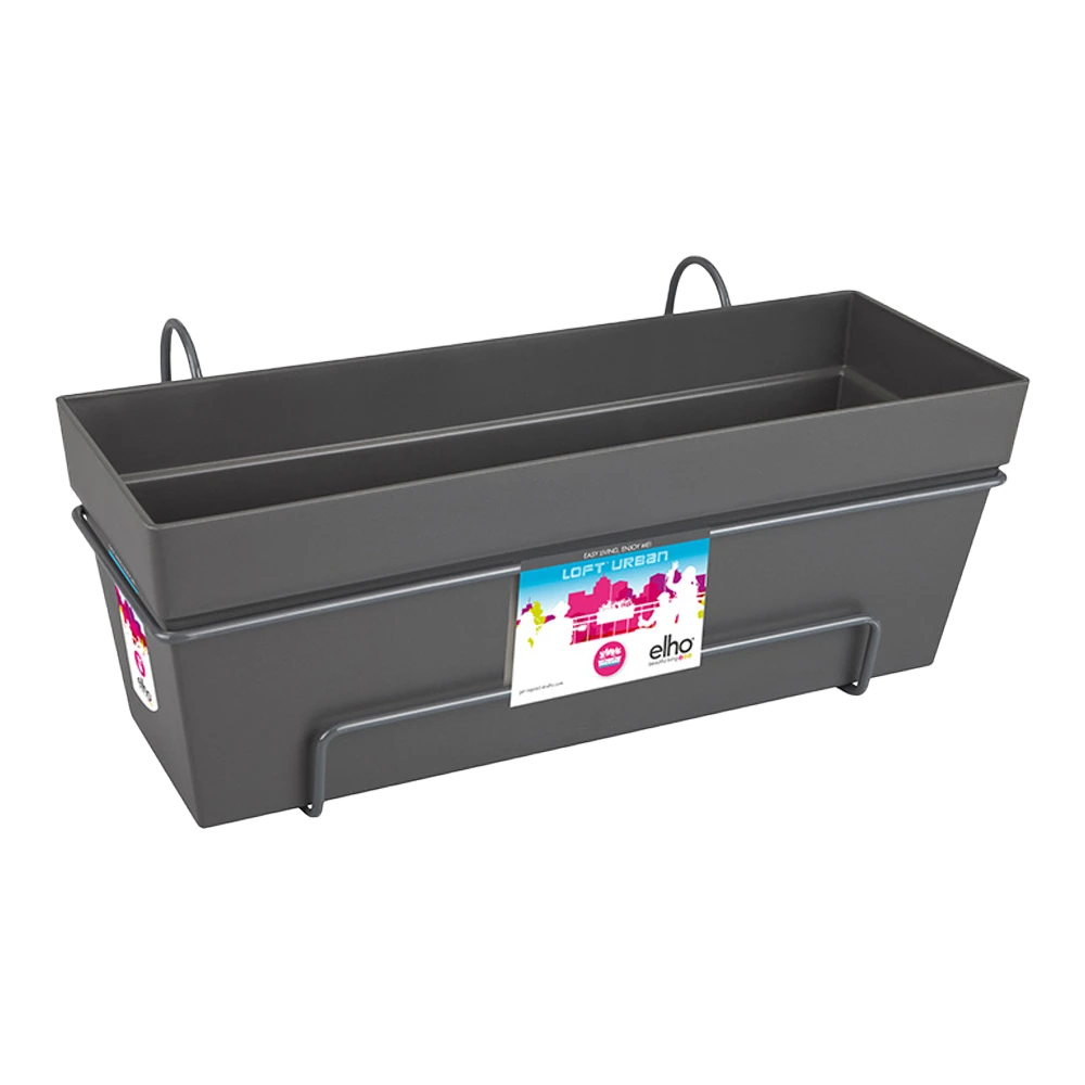 Balkonbak Elho Loft Urban Allin1 50cm - Antraciet 4 Balkonbak Elho Loft Urban Allin1 50cm - Antraciet - Afbeelding 2