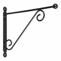 Nature Muurhaak Met Knop En Dubbele Sierkrul - 30x40cm