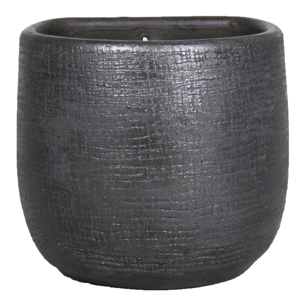 Muur Bloempot Mira - D18 X H16cm - Antraciet 3 Muur Bloempot Mira - D18 X H16cm - Antraciet