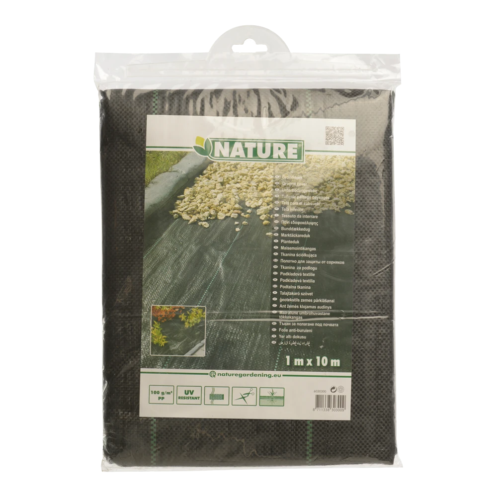 Nature - Gronddoek Zwart 1x10m 7 Nature - Gronddoek Zwart 1x10m - Afbeelding 5