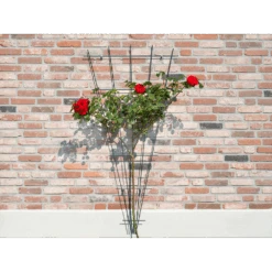 Nature - Metalen Klimrekv Geplastificeerd Groen H145x5/75cm -Tuinbenodigdheden nature metalen klimrekv geplastificeerd groen h145x5 75cm 3 2