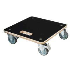 Plantentrolley Vierkant 38x38 Cm - FSC Hout/zwart - Nature