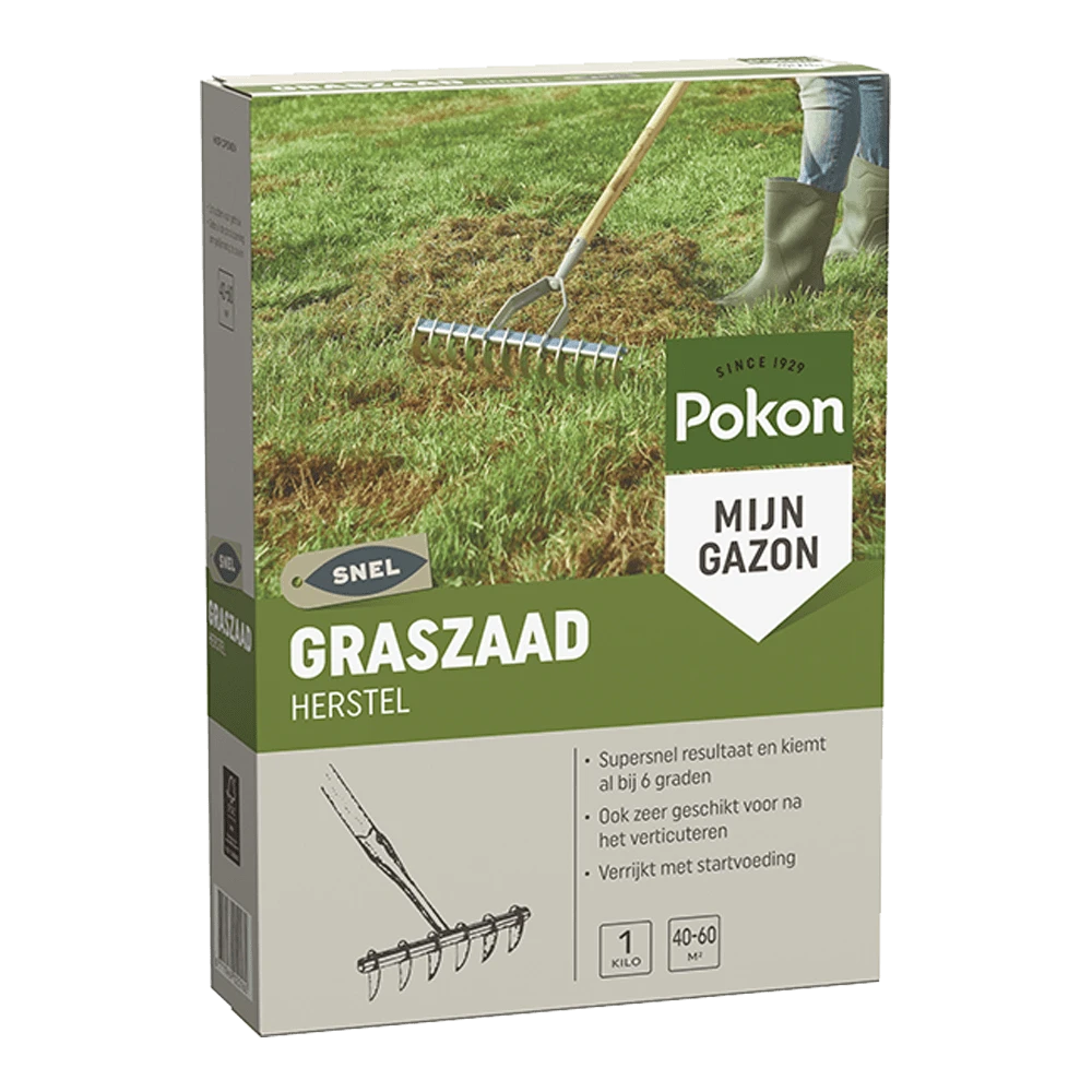 Pokon Graszaad Herstel 1kg - Graszaad 3 Pokon Graszaad Herstel 1kg - Graszaad