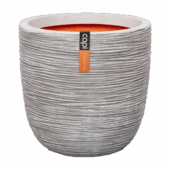 Capi Bloempot Bol Nature Rib NL - D55 X H53cm - Ivoor