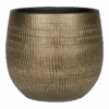Bloempot Ryan - D22 X H20cm - Shiny Gold -Tuinbenodigdheden pot ryan shiny gold d22 h20 bloempot 1