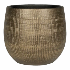 Bloempot Ryan - D22 X H20cm - Shiny Gold