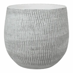 Bloempot Ryan - D22 X H20cm - White Black