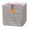Capi Plantenbak Vierkant Nature Rib NL - L30 X B30 X H30cm - Ivoor -Tuinbenodigdheden pot vierkant rib nl 30x30x30 ivoor plantenbak 1 5