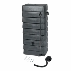 Regentank 276L Kunststof - Antraciet - H135x60x40cm - Nature