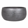 Plantenschaal Mira - D34 X H15cm - Antraciet -Tuinbenodigdheden schaal mira d34 h15cm industrieel plantenschaal antraciet 1