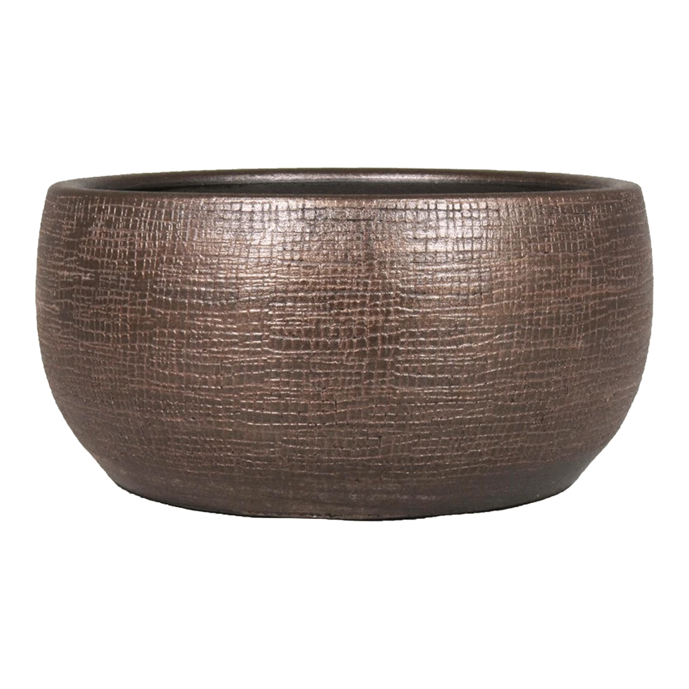 Plantenschaal Mira - D34 X H15cm - Koper 3 Plantenschaal Mira - D34 X H15cm - Koper