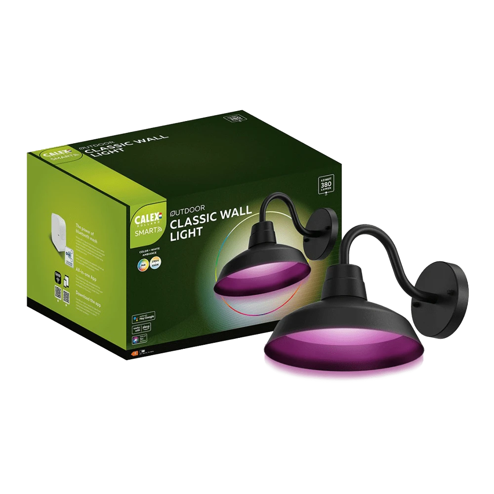 Calex Smart Outdoor Classic Wandlamp RGB CCT - 4W 380lm 3 Calex Smart Outdoor Classic Wandlamp RGB CCT - 4W 380lm