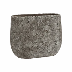 Bloempot Thomas Ovaal - L27.5 X B15.5 X H21.5cm - Off White