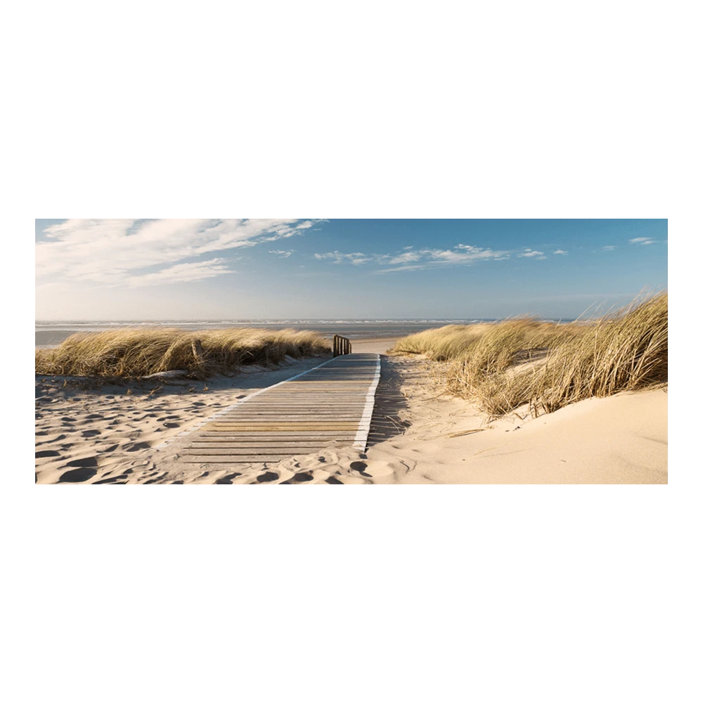 Tuinposter Houtenpad In Duin - 110x45cm 3 Tuinposter Houtenpad In Duin - 110x45cm